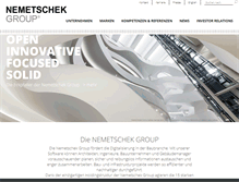 Tablet Screenshot of nemetschek.com